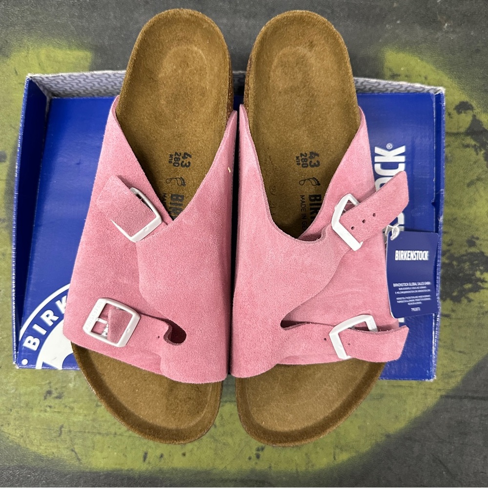 Birkenstock Zurich Sandals Men’s 10–10.5 / EU 43 Candy Pink Suede – Brand New ✨